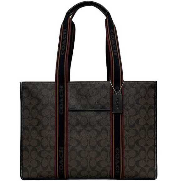 COACH Black Leather Tote Bag - Picture 1 of 11